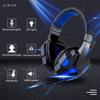 Profesjonalny zestaw słuchawkowy dla graczy Led do komputera PS4 PS5 Fifa 21 słuchawki gamingowe bas Stereo PC przewodowy zestaw słuchawkowy z mikrofonem prezenty 2